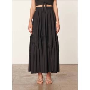 NEW VANESSABRUNO astree maxi skirt in black
